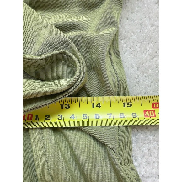 NWT Lululemon Cotton Wrap-Front T-Shirt Dress Olive Green Women's Size 4 - Picture 14 of 14